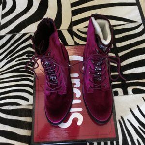 Torrid Sam Edelman Circus velvet boots size 12